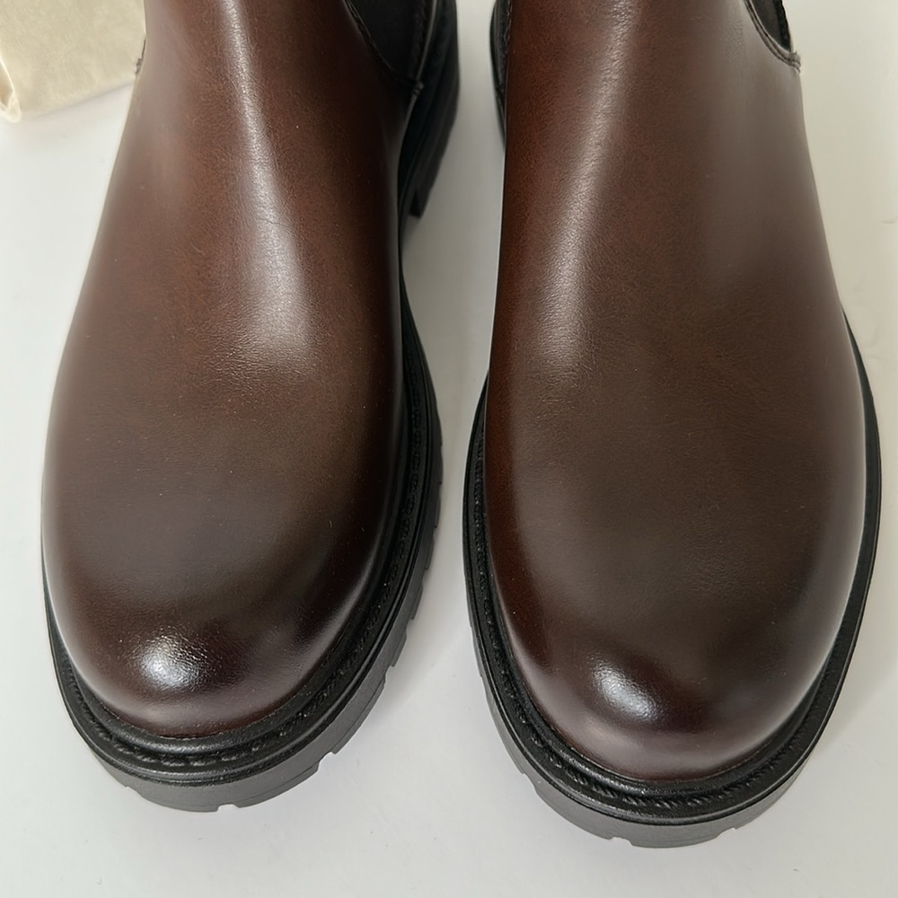Zara Men's Dark Brown Chelsea Style Ankle Boots - Picture 7 of 17